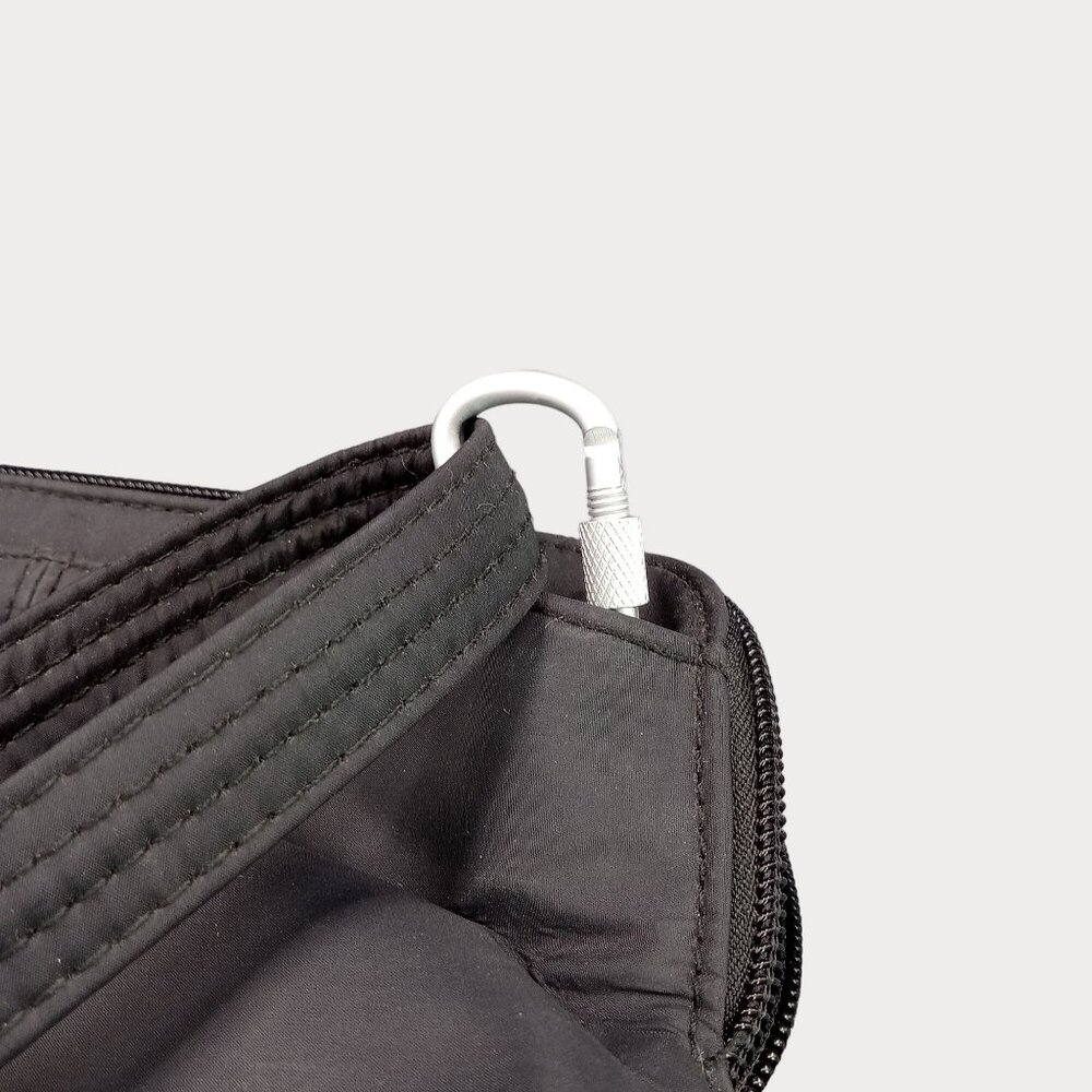 Travelon Crossbody Bag Black Nylon Adjustable Strap Compartments Secure Zipper - Picture 10 of 12